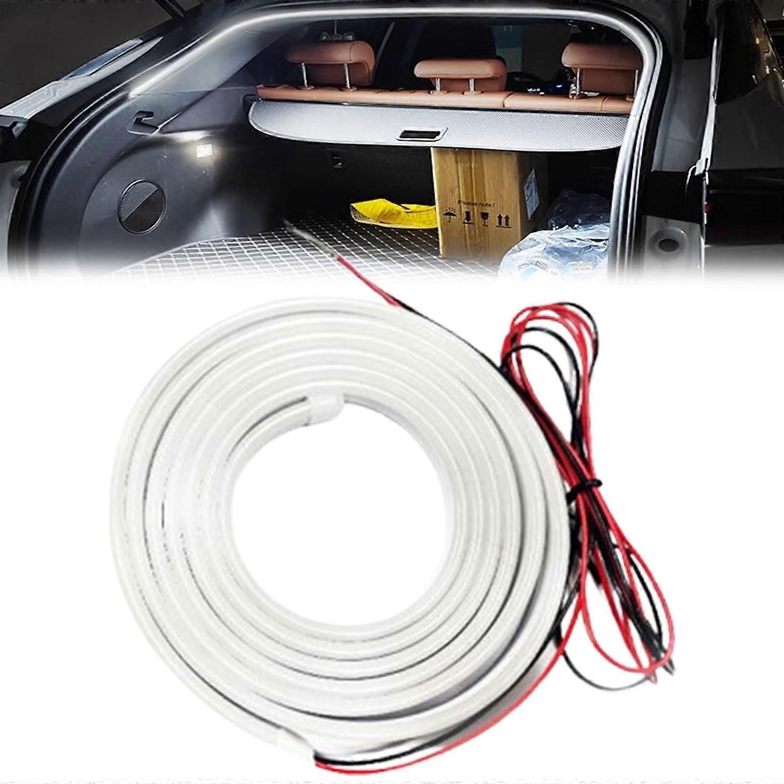 Car LED Trunk Light Strip 157in Waterproof Dynamic Flow, Dual Modes, Cuttable for Cars SUVs Trucks