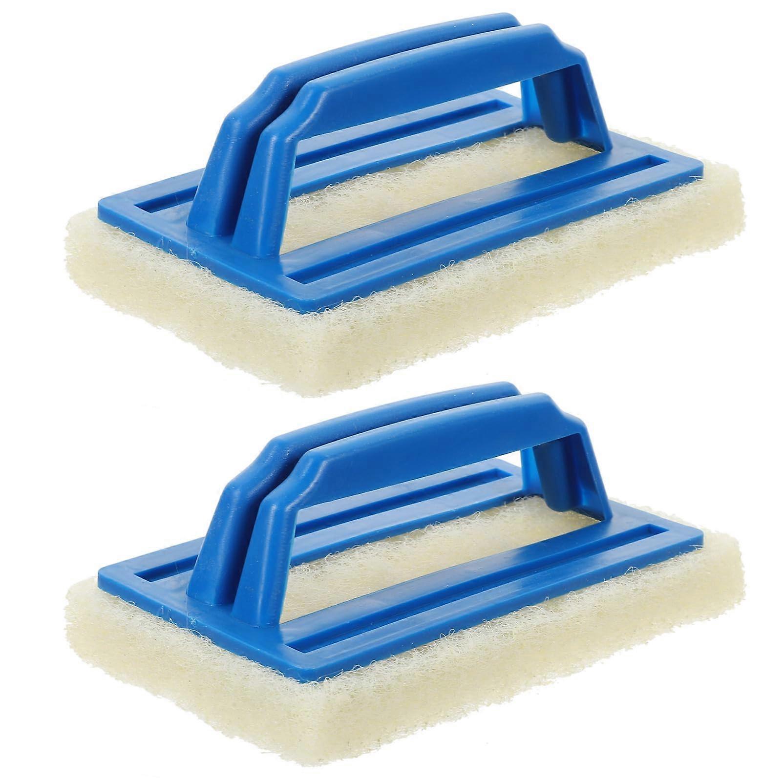 6pcs Heavy Duty Cleaning Brush Set for Pool Walls and Floors with Ergonomic Grip