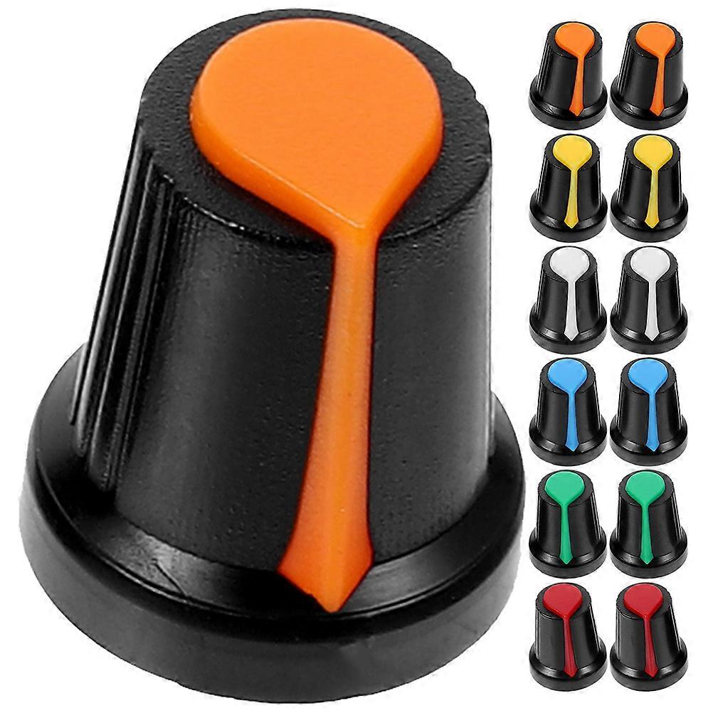 48pcs Electric Guitar Volume Knobs Knurled Shaft Potentiometer Knobs Guitar Volume Tone Caps