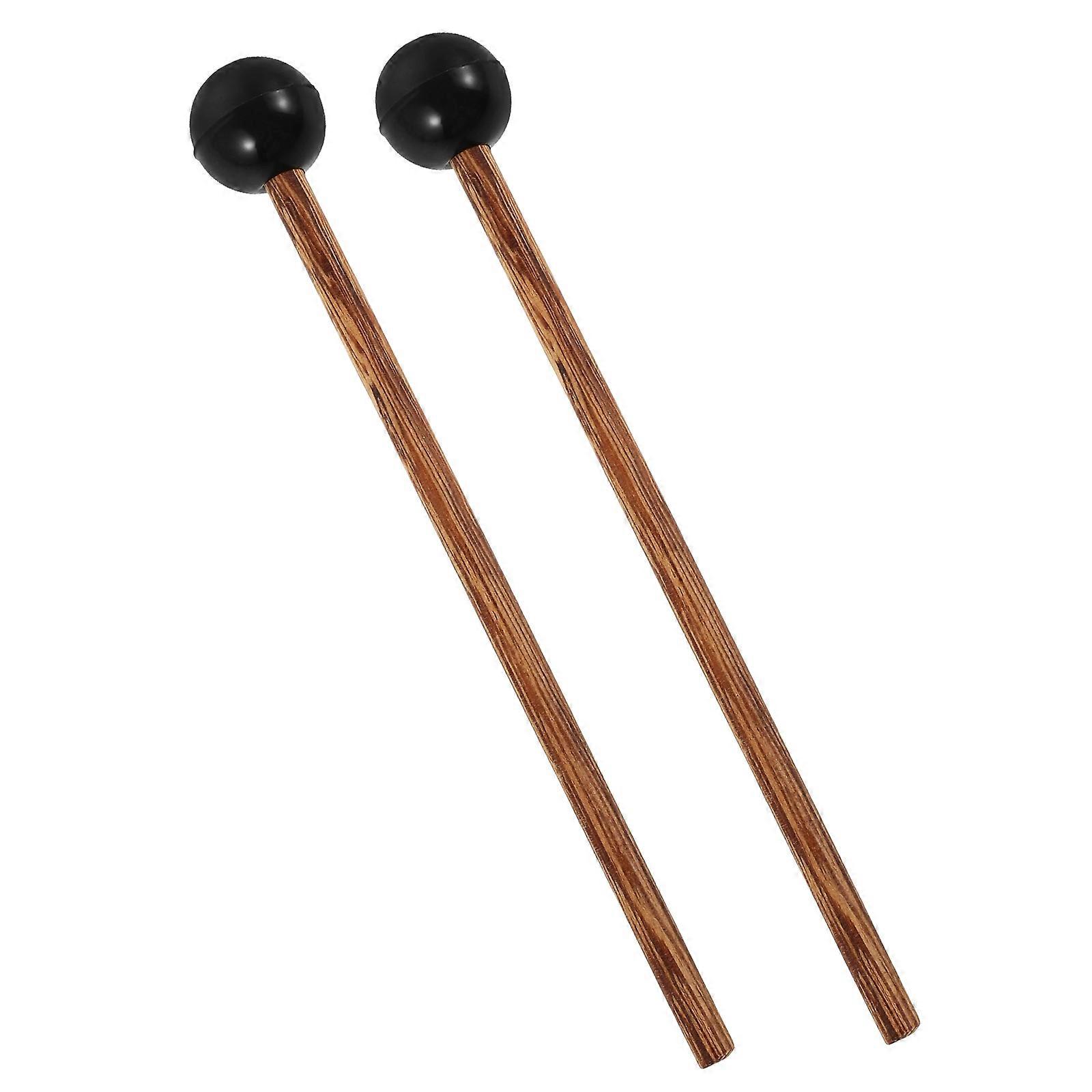 Chicken Wing Wood Drum Mallets for Percussion Accessories 2Pcs Rubber Head
