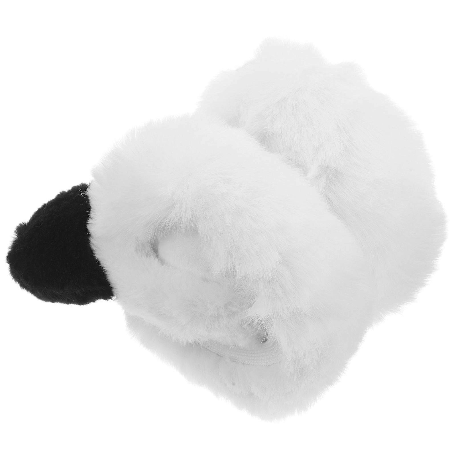 Cute Ear Muff Panda Toy Foldable Warm Protection for Winter Use