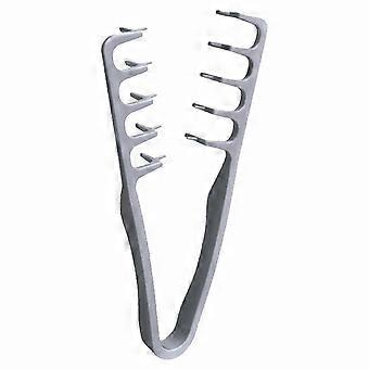 Peigne texturisant volumisant pour femmes, outil de coiffage à dents larges, accessoire pour les racines et la frange, 22,5 x 10,5 x 2,4 cm, gris