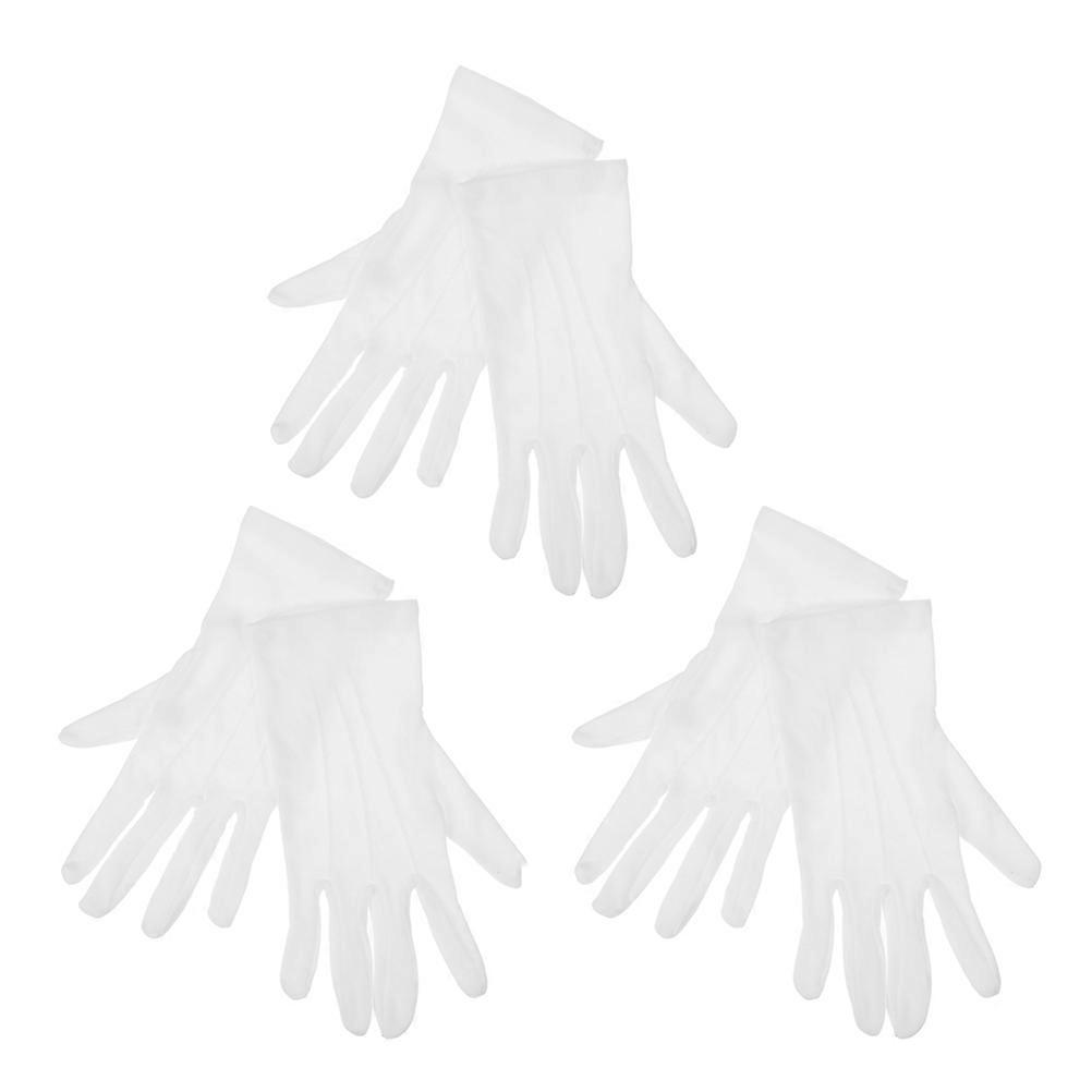 Professional Billiards Referee Gloves Snooker Competition Use 3Pairs Set