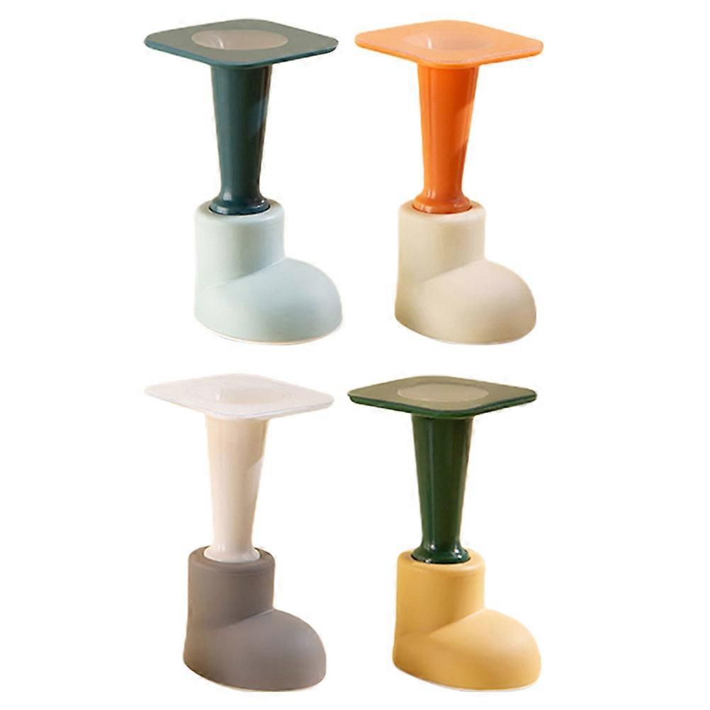 Assorted Color Wall Mounted Door Stopper for Home Use with Wide Base and Non Slip Design 4Pcs