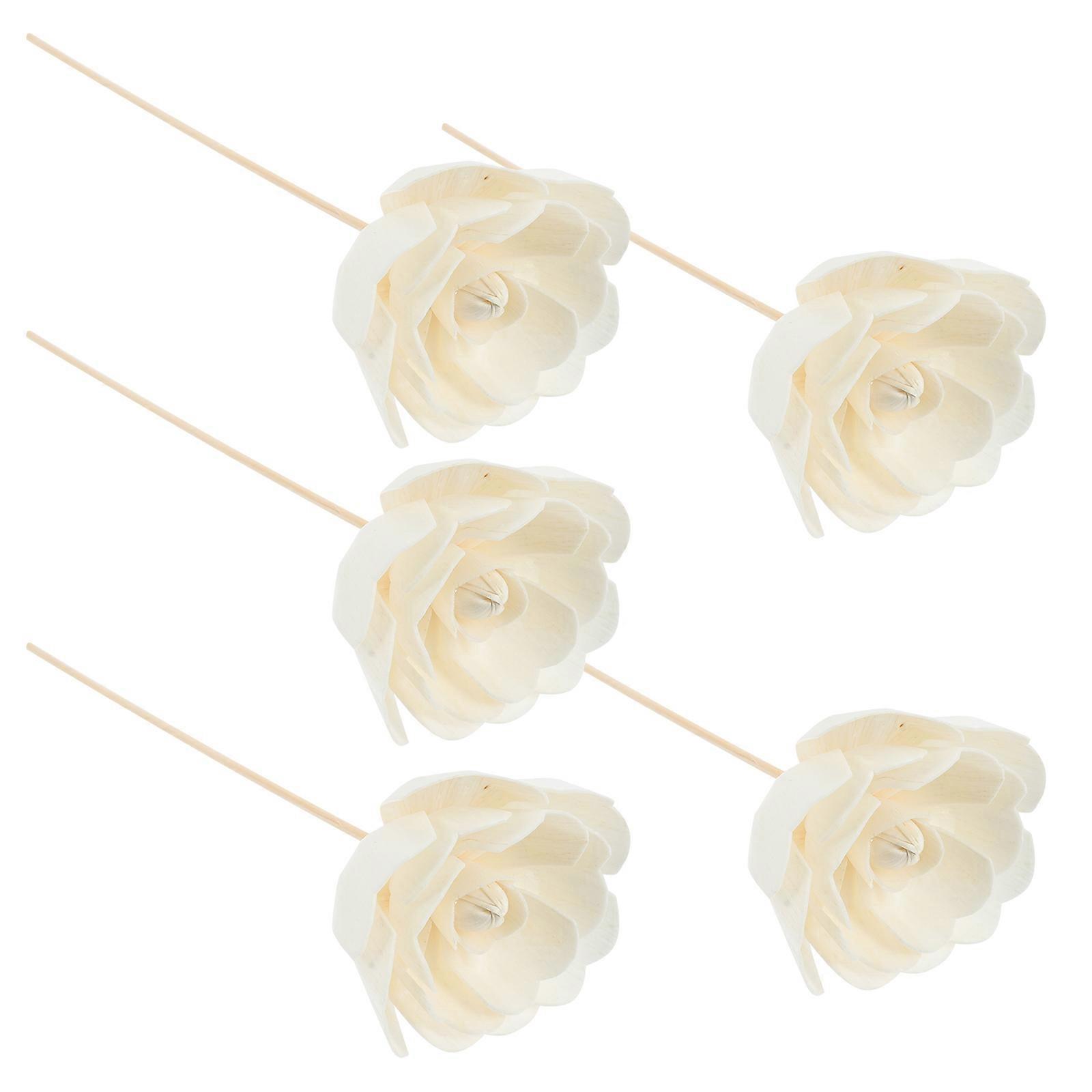 Light Grey Aroma Diffuser Reed Sticks Fabric 5 Pcs for Perfume Diffusion Ideal for Indoor Decor