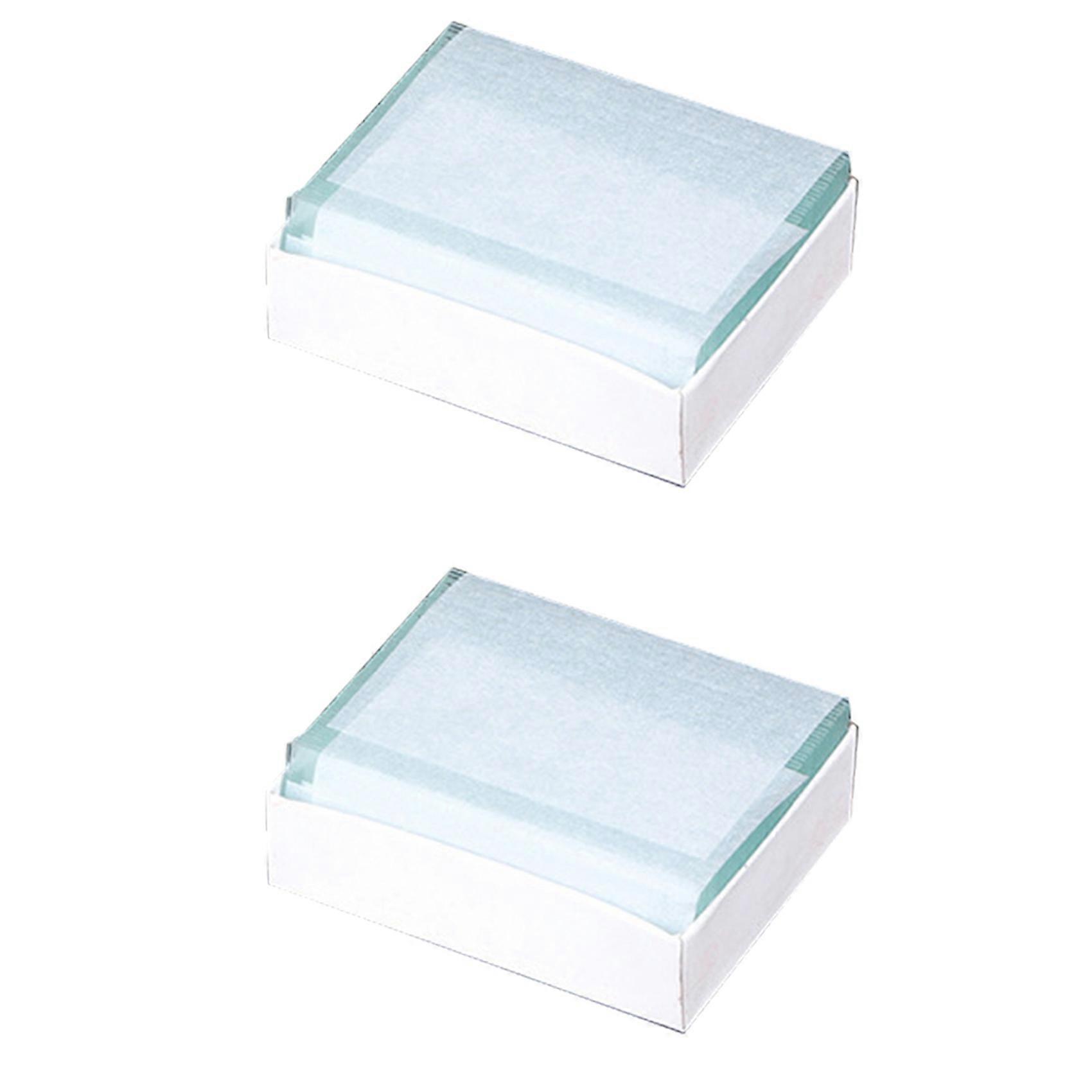 100Pcs Microscope Slides Blank Biology Glass Slide for Basic Biological Science 25.4x76.2MM