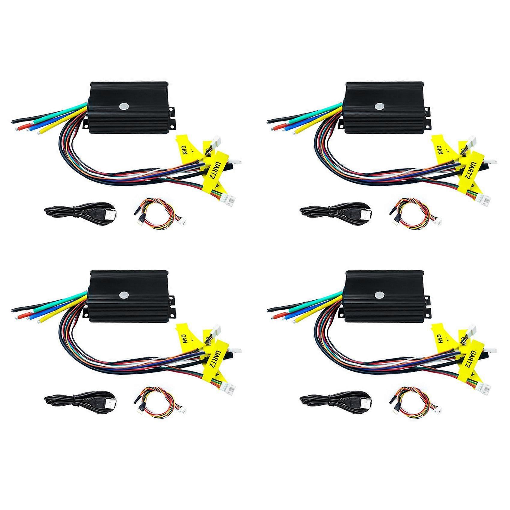 4X Brushless Motor Controller 75100 FOC Single Drive ESC for Electric E-Bike Scooter 4-16S 50A 75V Speed Controller