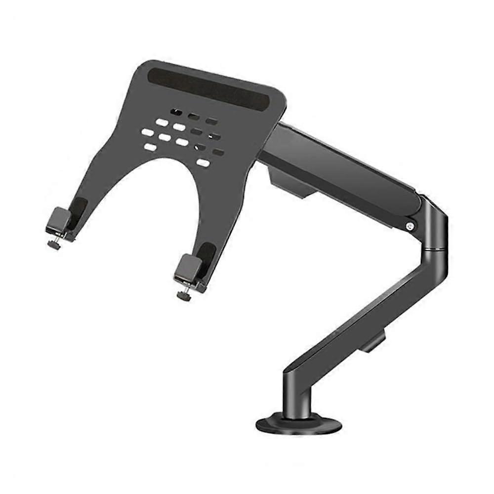 Monitor Stand Laptop Arm Mount Gas Spring 2In1 Desk Mount With Tray for 1730 Monitors or 1016 Laptops Black