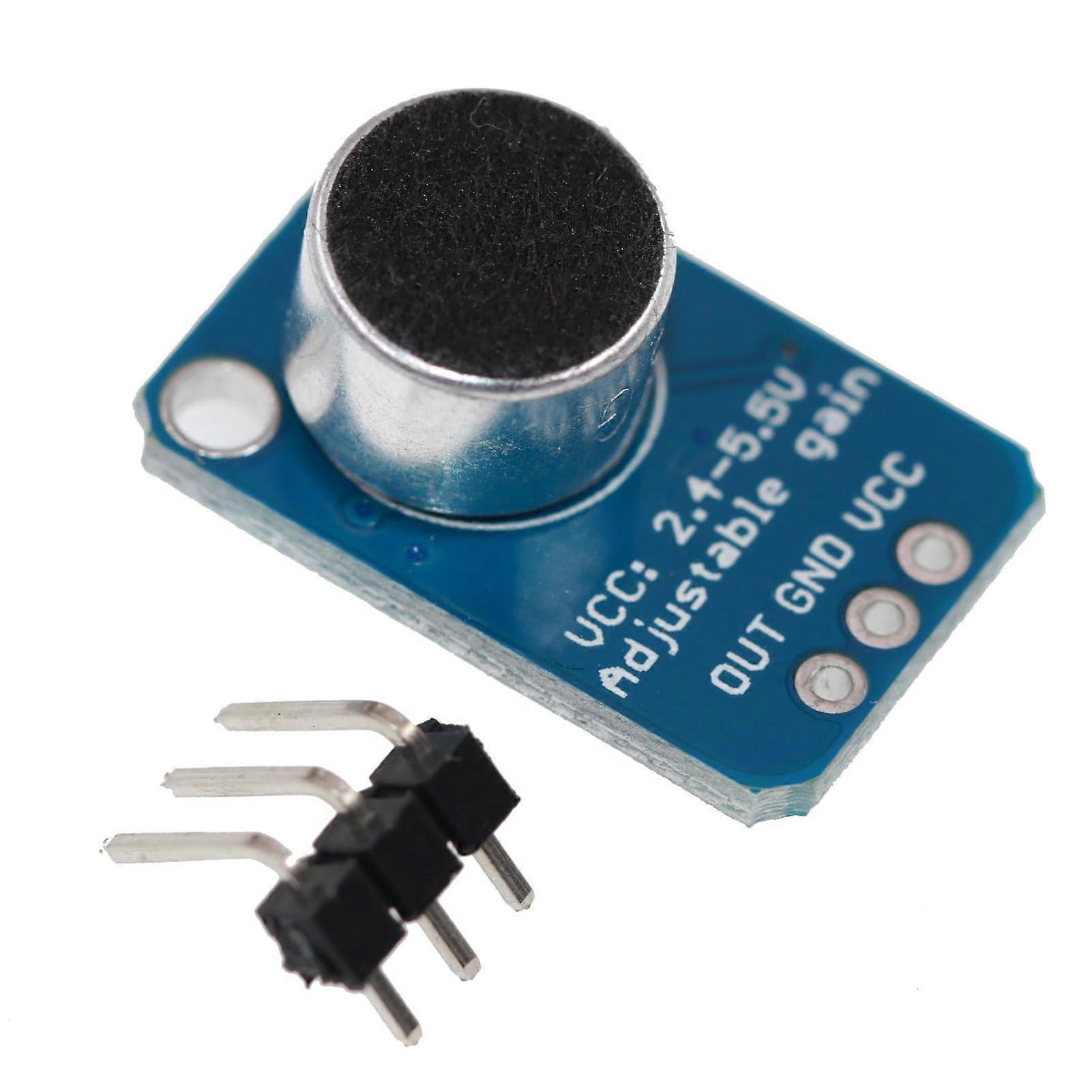 Electret Microphone Amplifier Module MAX4466 Plastic Housing Clear Sound Capture Noise Detection Speech Recognition