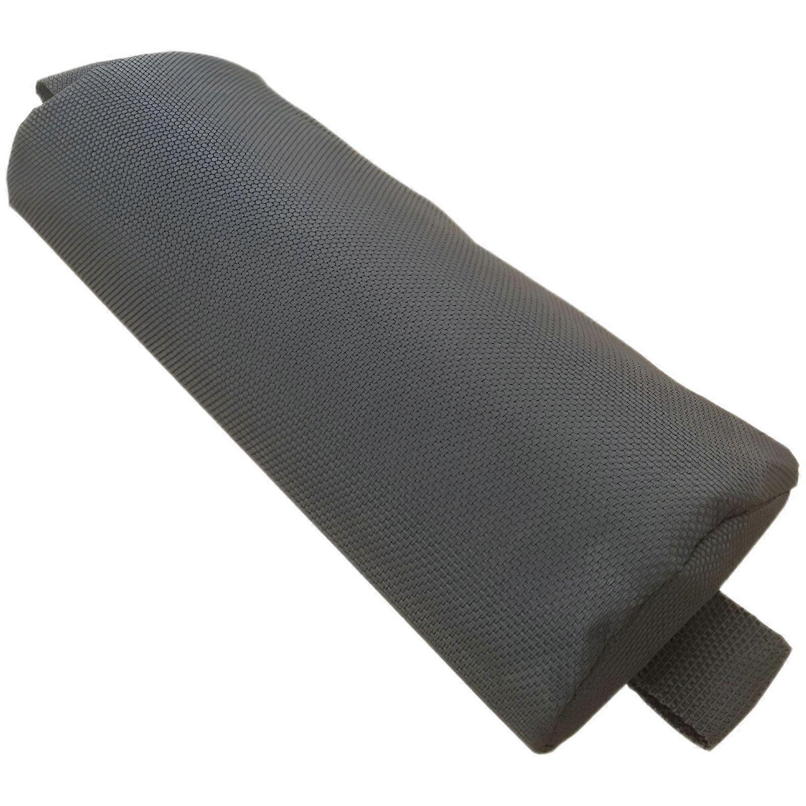 Ergonomic Neck Support Pillow for Recliners with Elastic Strap, Soft Dark Gray Cushion 35x15x5 cm