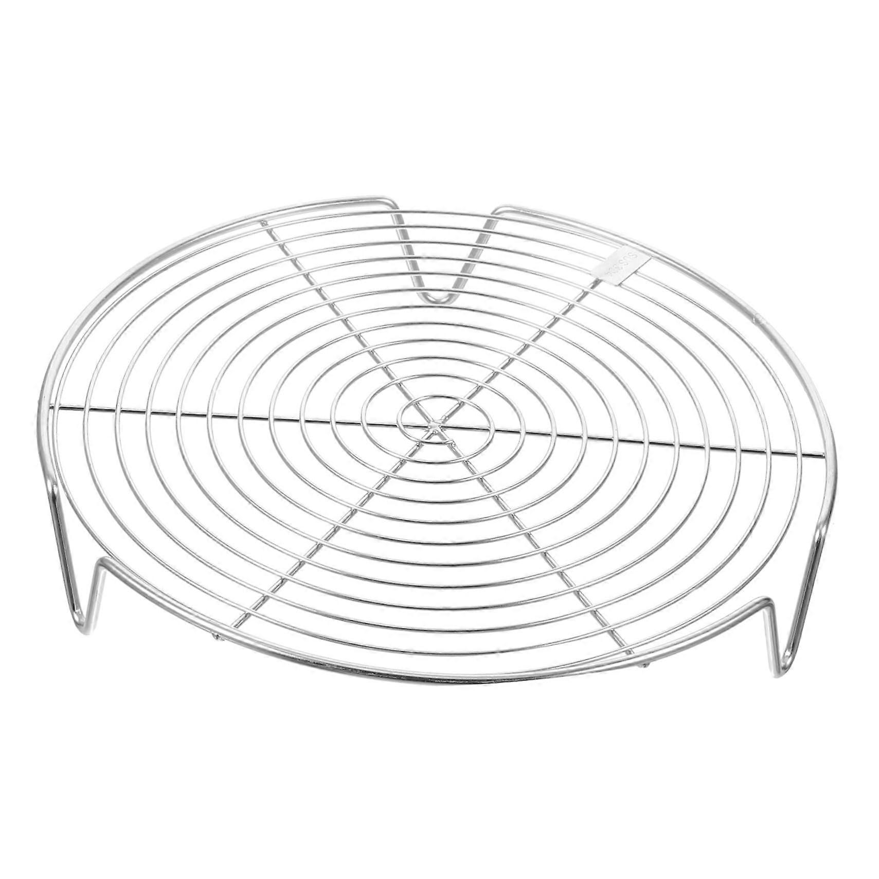 Stainless Steel Round Steaming Rack for Dumplings Buns Cake Cooling Quick Even Heating