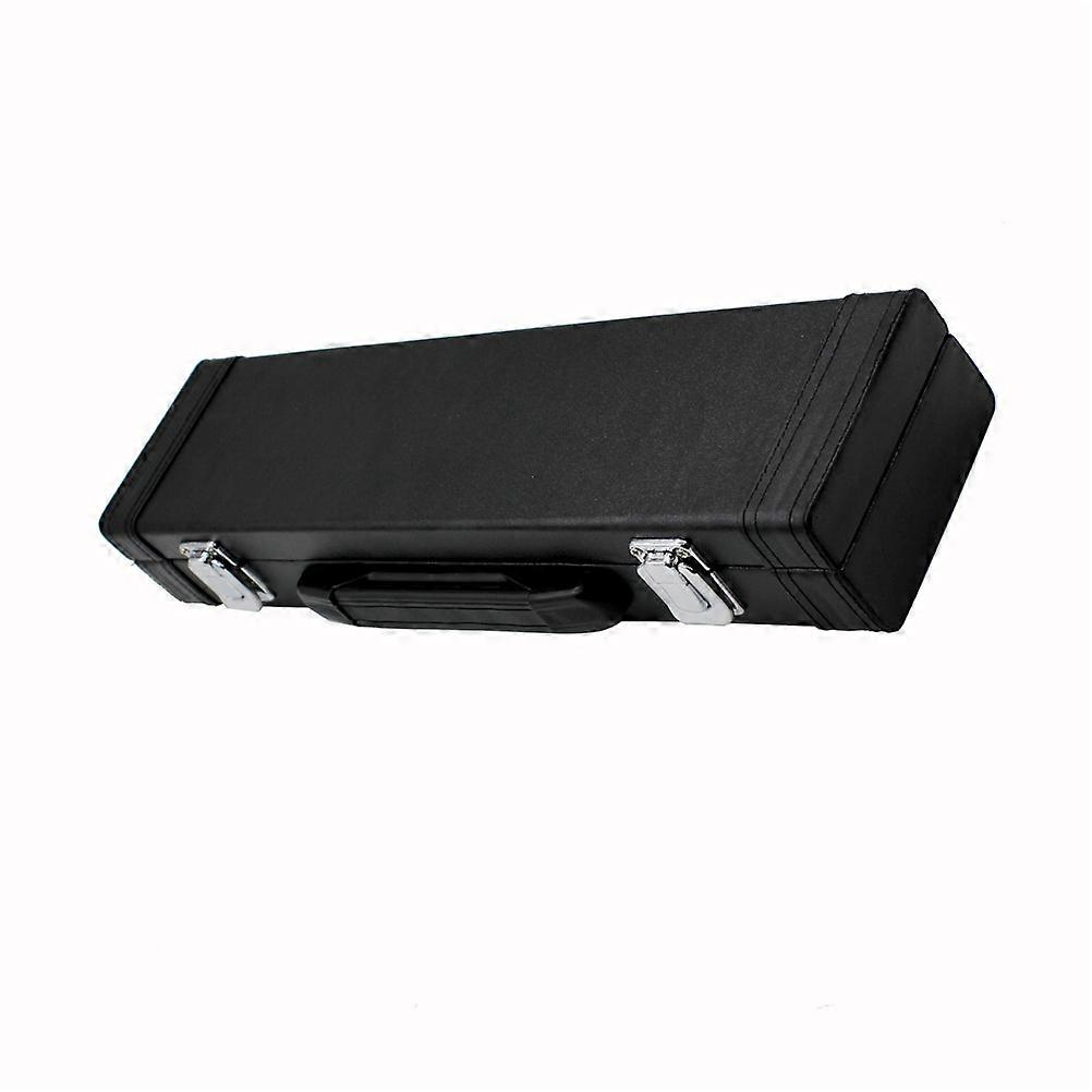 Flute Case Black Storage Box Waterproof For Wind Instrument Performance 39X9.5X6CM 1Pack