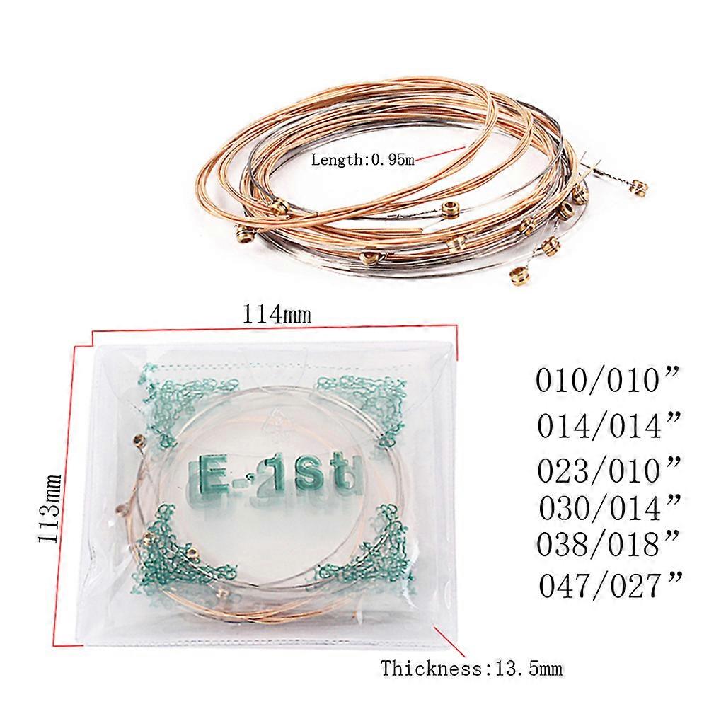 Guitar String Rust-Proof Stainless Steel 12 Strings Electric Guitar Strings Set 12Pcs