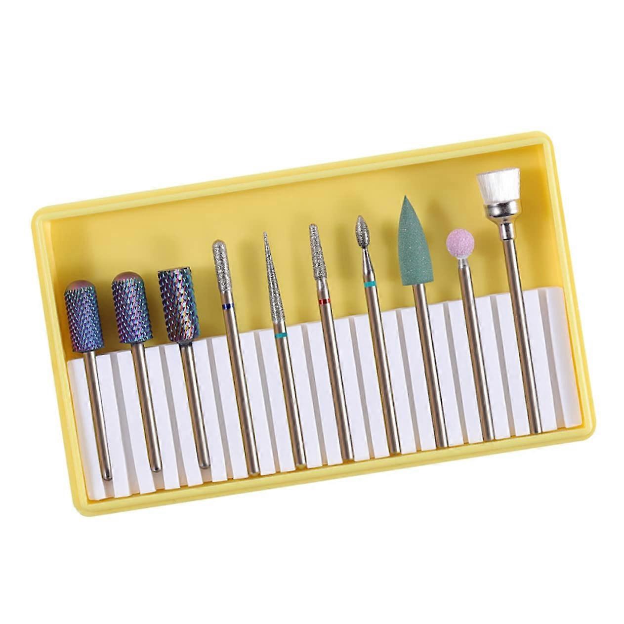 Professional Ceramic Nail Drill Bits Set for Manicure and Pedicure with Precise Cuticle Cleaning