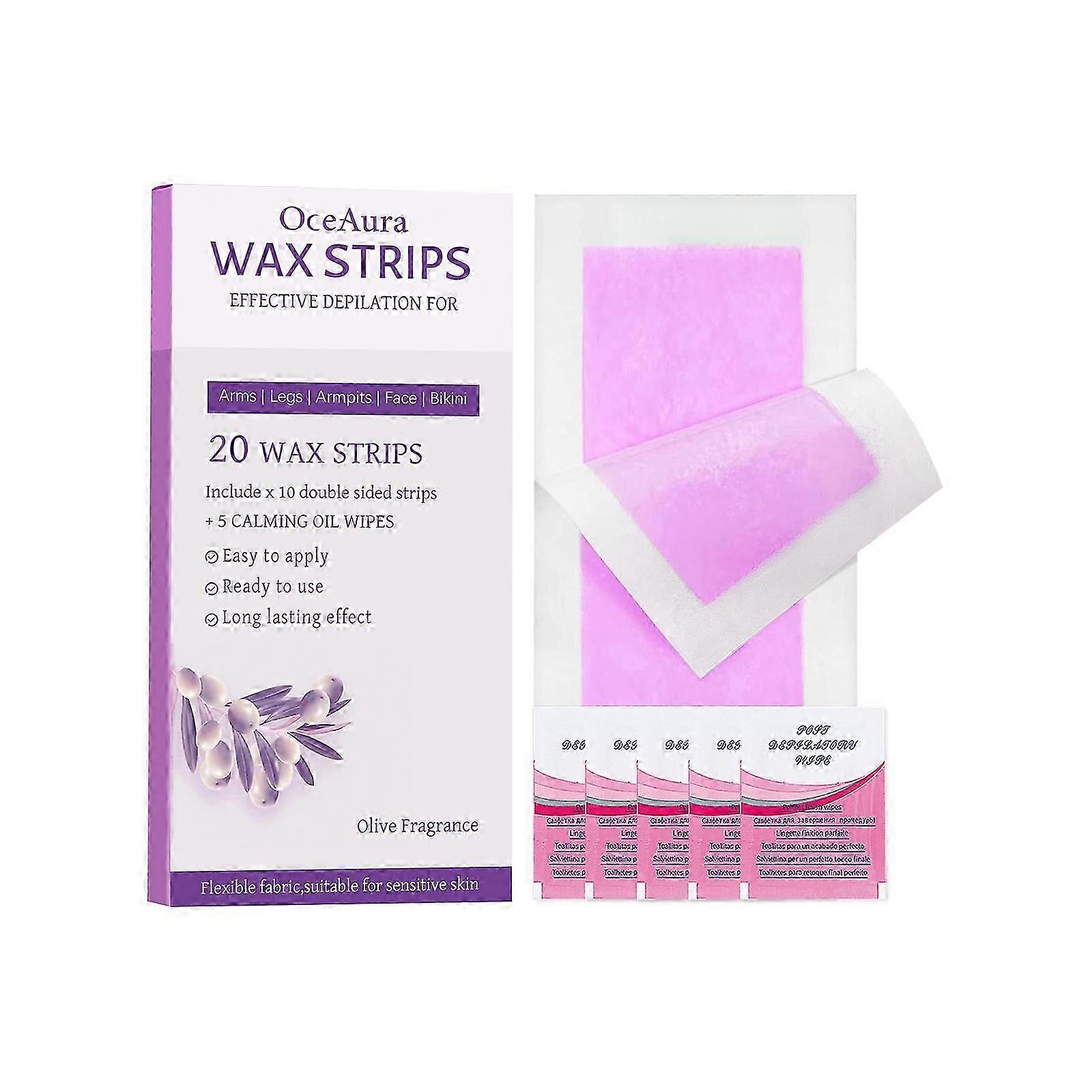 Facial And Body Hair Removal Wax Strips