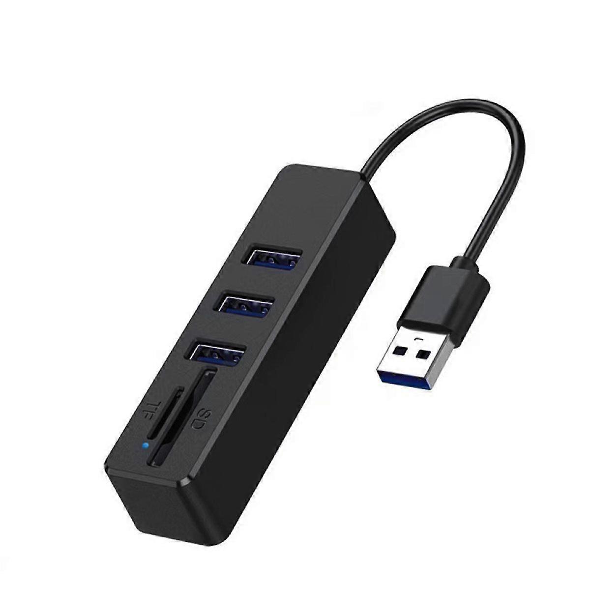 USB 2.0 HUB Cable Splitter Converter USB Disk TF SD Card Integrated Reader Extend Adapter Data Tran