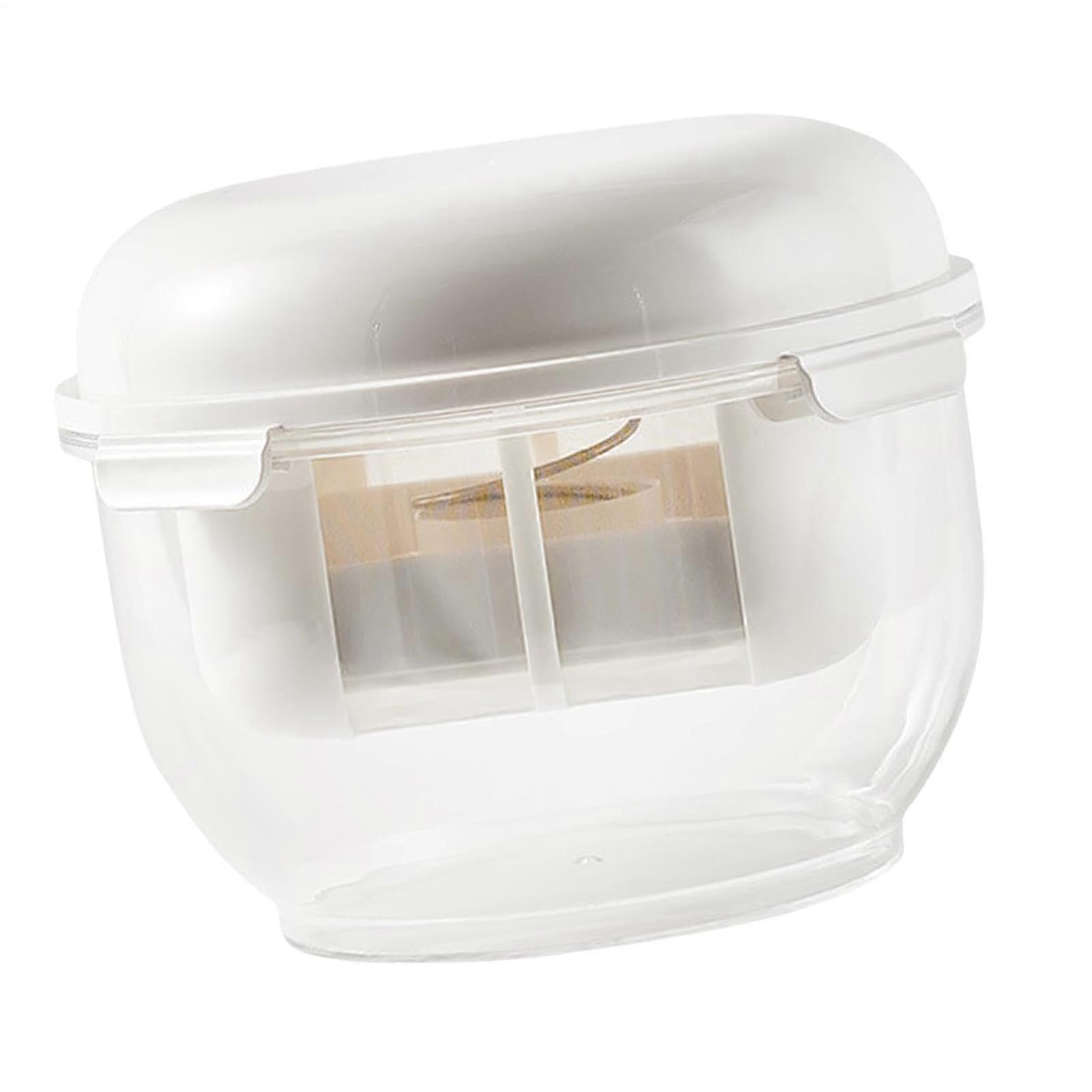 Yogurt Strainer with Fine Mesh and Clear Lid, Reusable for Nut Milk and MultiPurpose Straining