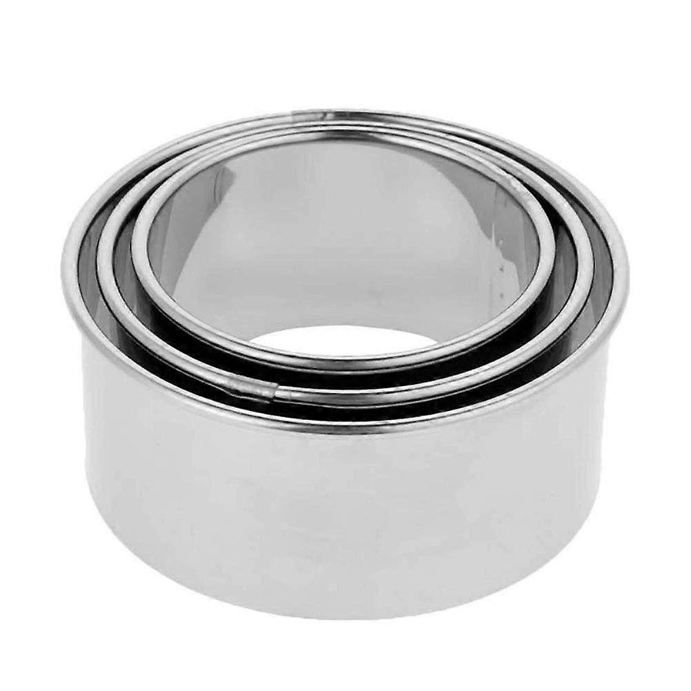 Stainless Steel Dumpling Wrapper Cutter Set, ThreeSize Round Maker Mold for Uniform Dough Shapes