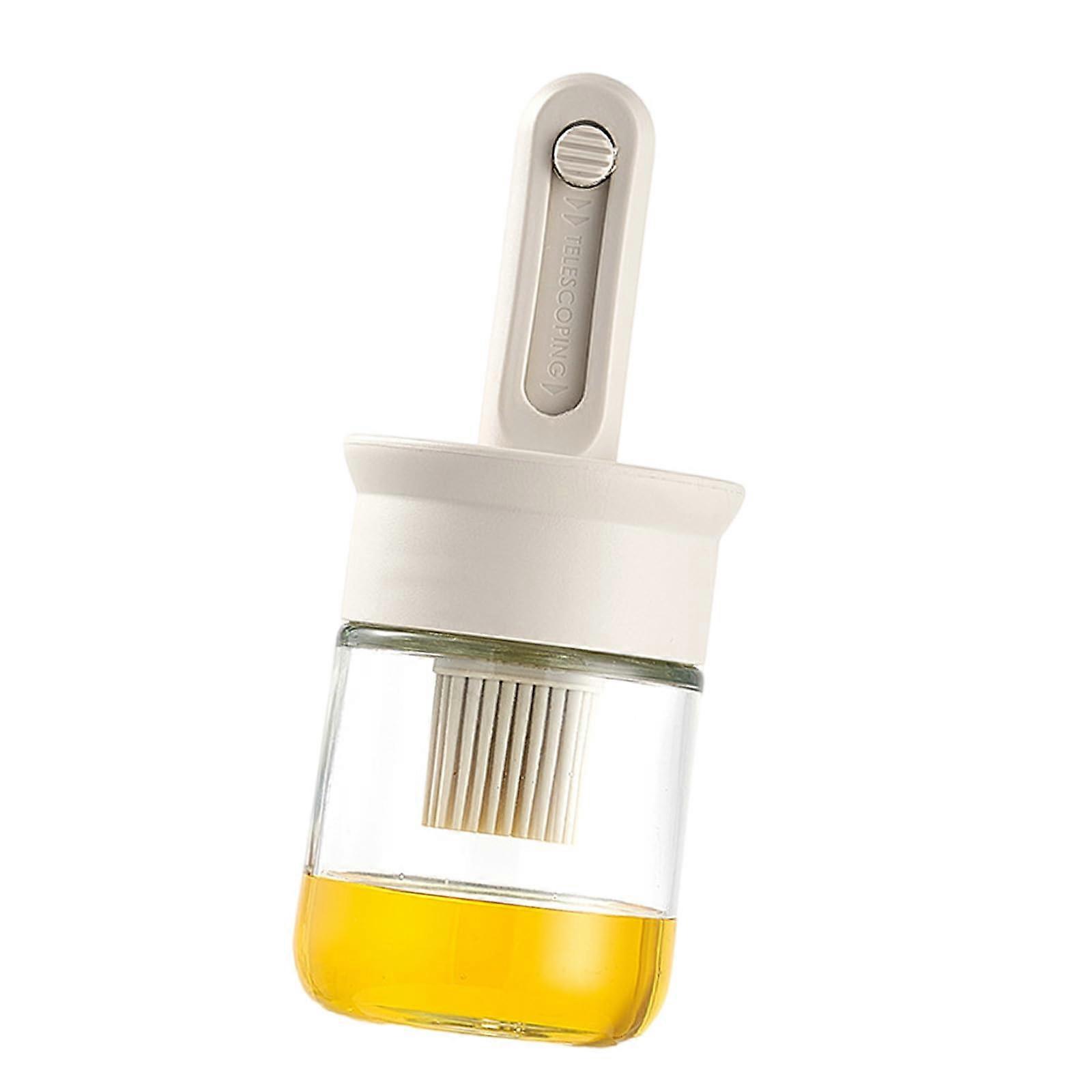 Silicone Basting Brush Heat Resistant for Baking and Grilling Dishwasher Safe White