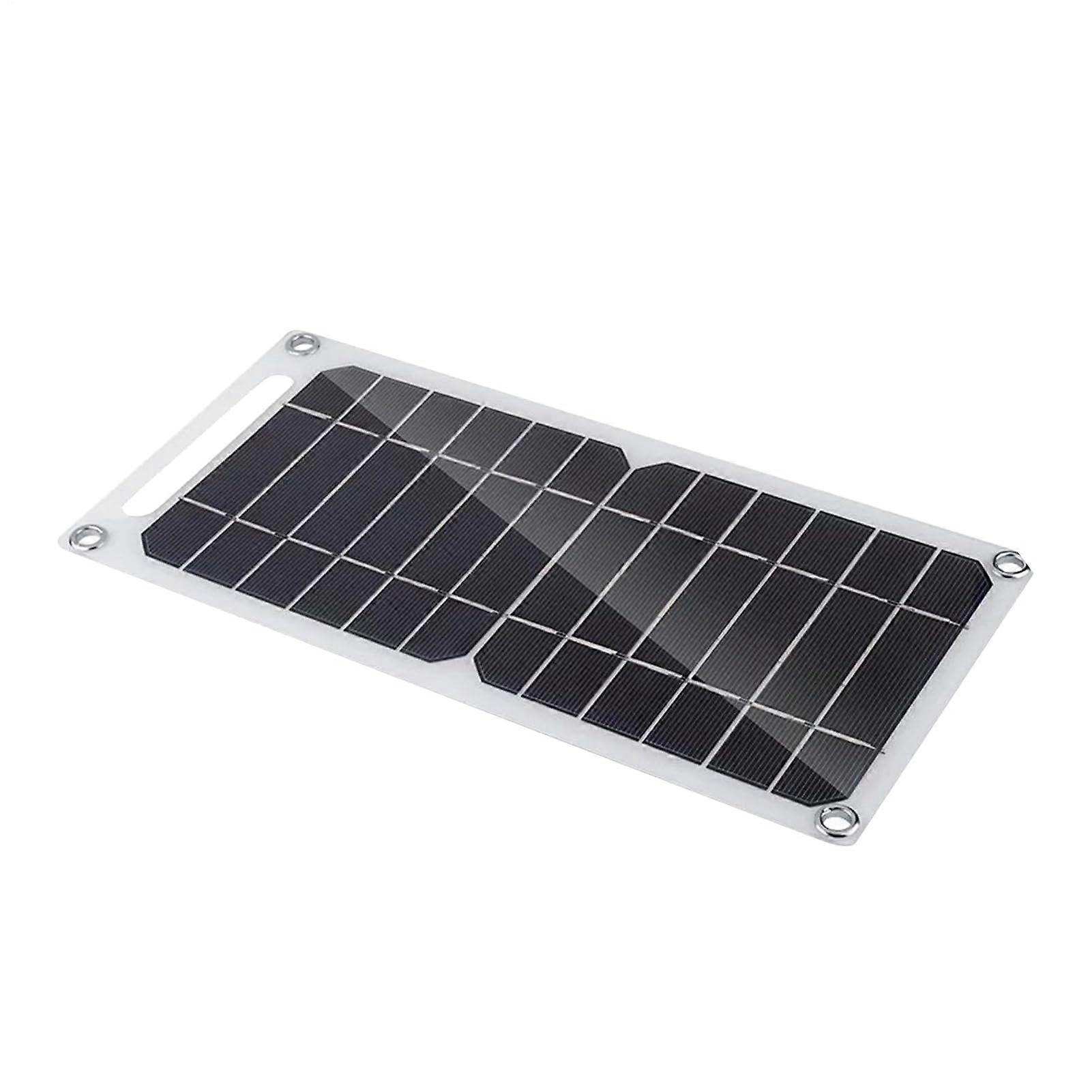 Portable Solar Panel Charger 5V 6W Foldable USB and TypeC Output for Phone Laptop Camping