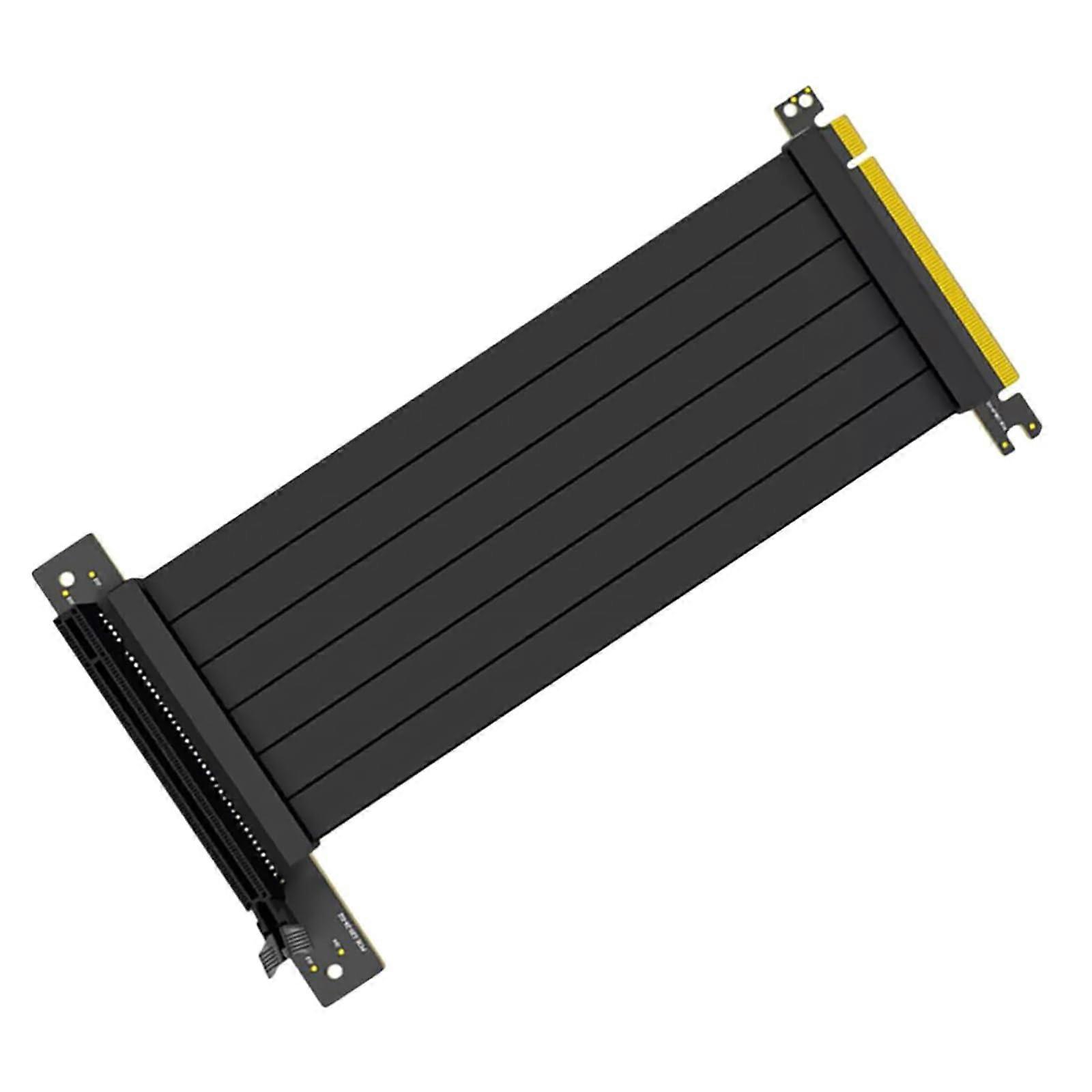 20cm PCIe 3.0 GPU Riser Cable, Black x16 Graphics Card Extension with Speed Signal Transfer