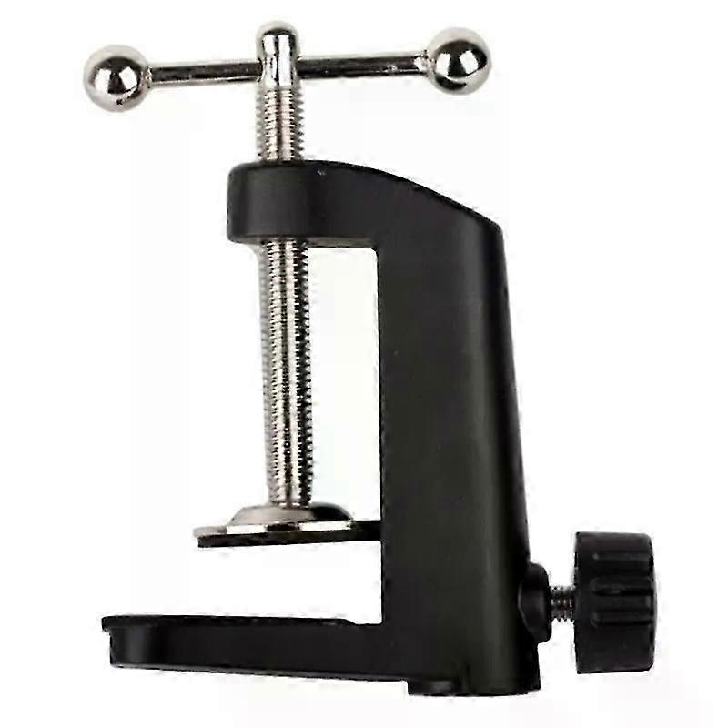 Heavy-duty metal table clamp for microphone cantilever brackets