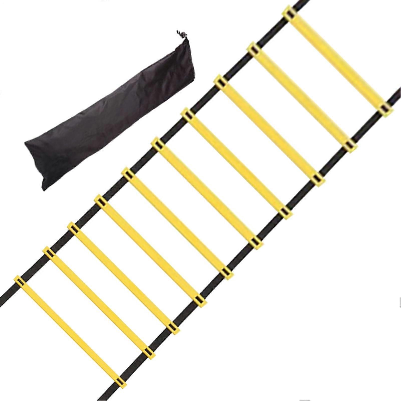 Agility Ladder for Soccer Training, FixedWidth Speed Training Ladder with Instant SetUp and Carry Bag