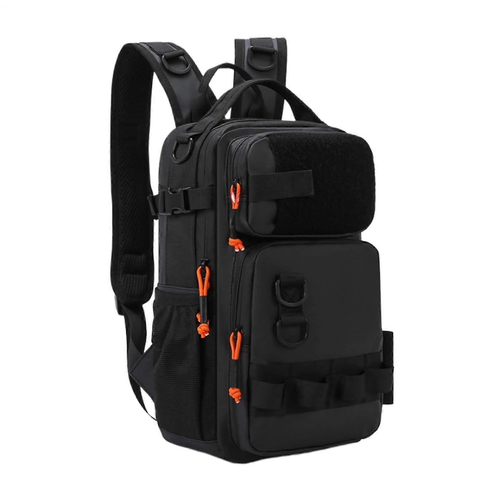 Waterproof Fishing Tackle Backpack with MultiLayer Storage and Ergonomic Straps for Camping