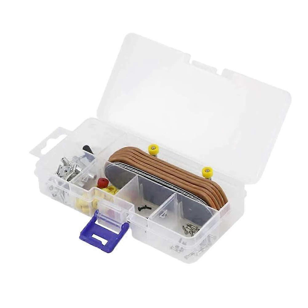 5PCS Mini Fingerboard Set with Smooth Ball Bearing Wheels for Tricks and Skill Training