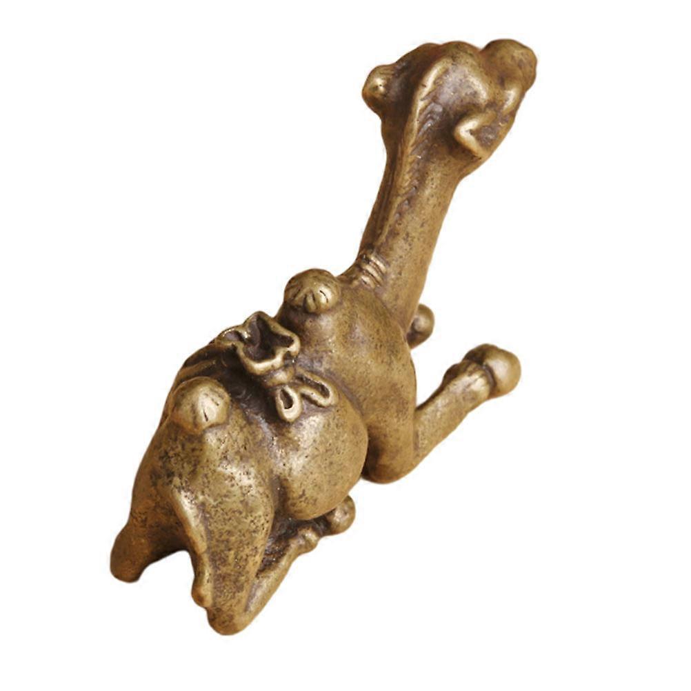 Copper Camel Brush Pen Rest Designed for Calligraphy Storage Use