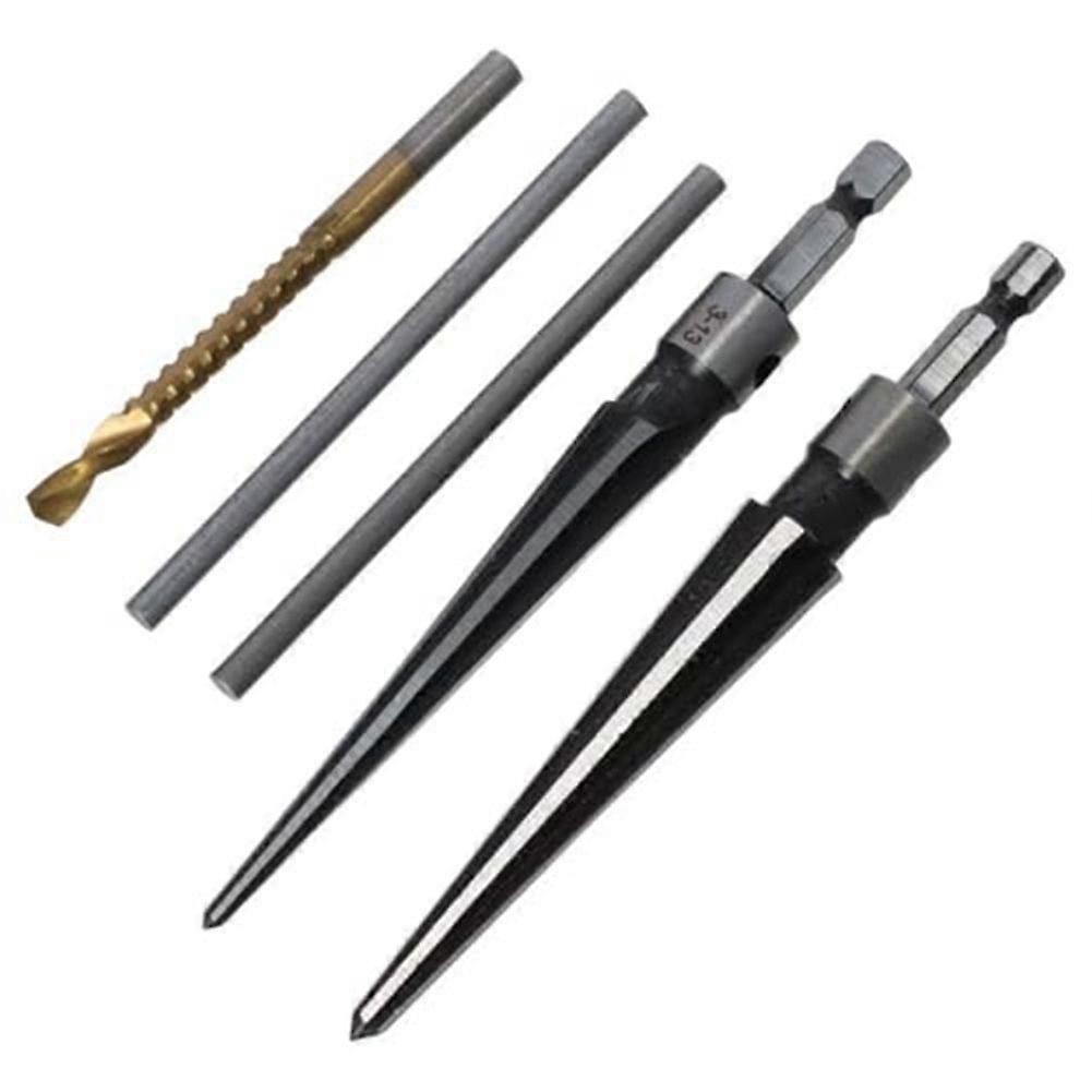 1Set DurableConvenient silver Drill 5-16mm Hand Reamer Tool