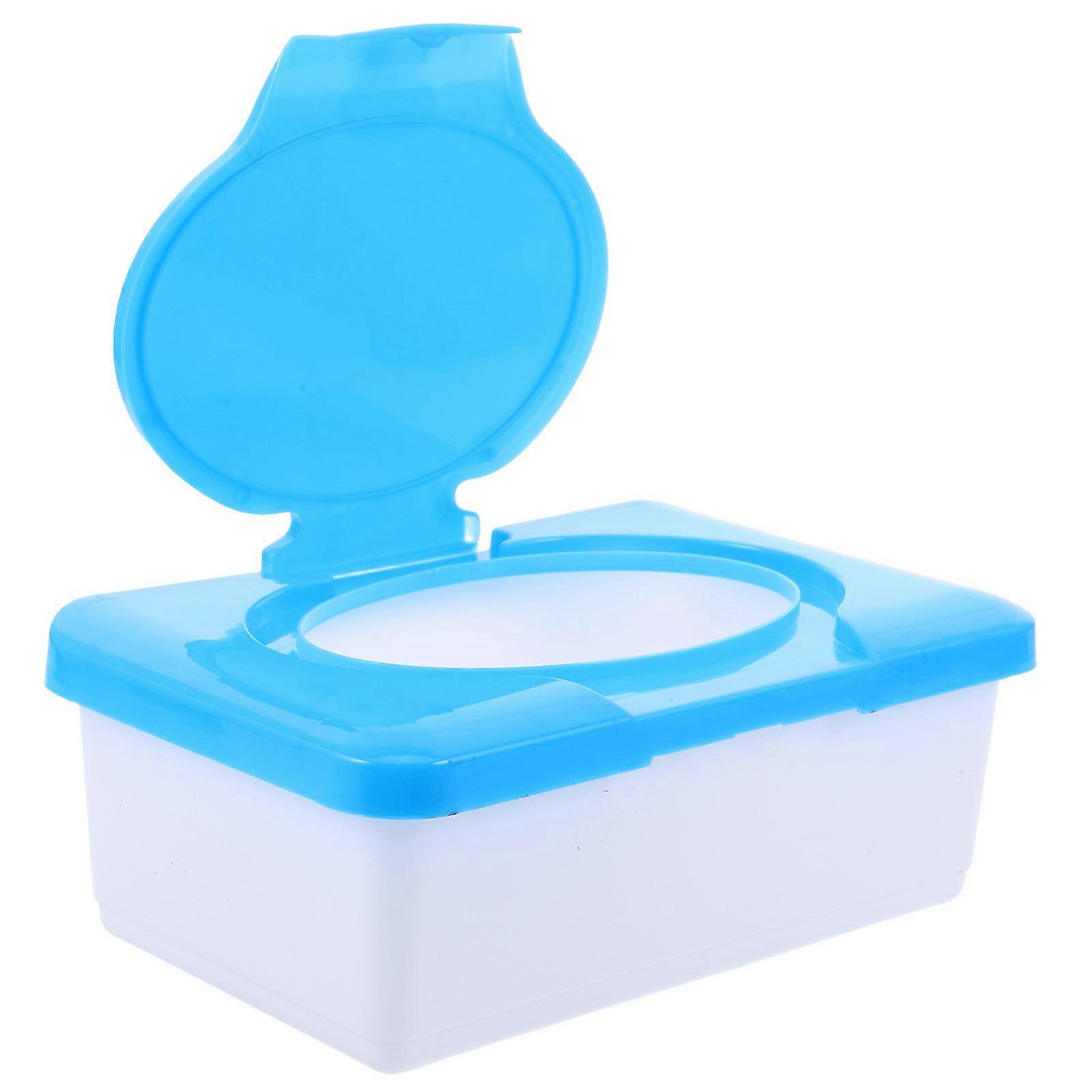 Wipes Container Plastic Baby Wipe Dispenser with Lid 3Pcs Set