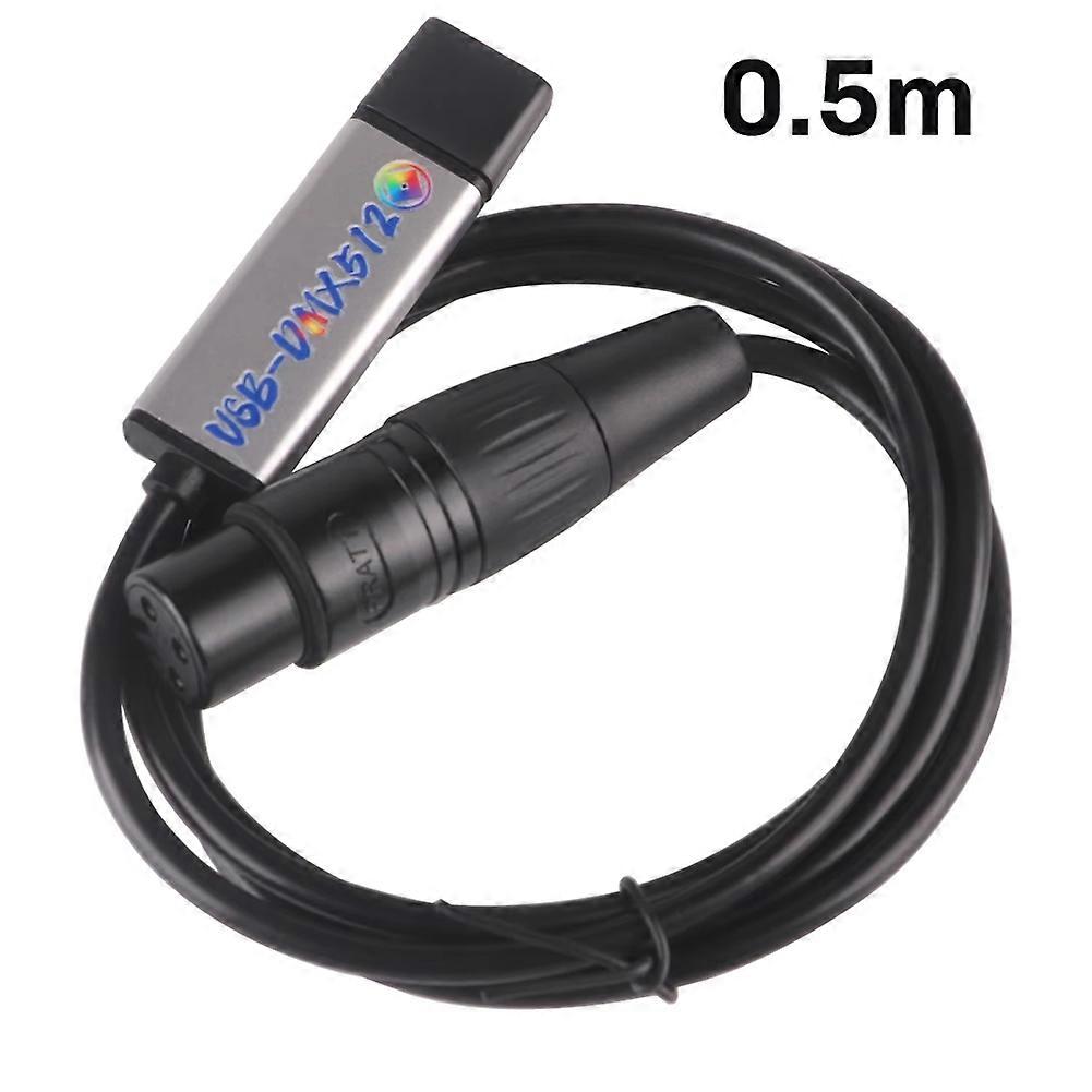 USB to DMX512 Interface Adapter LED for DMX Computer PC Stage Lighting Controller Dimmer 0.5M