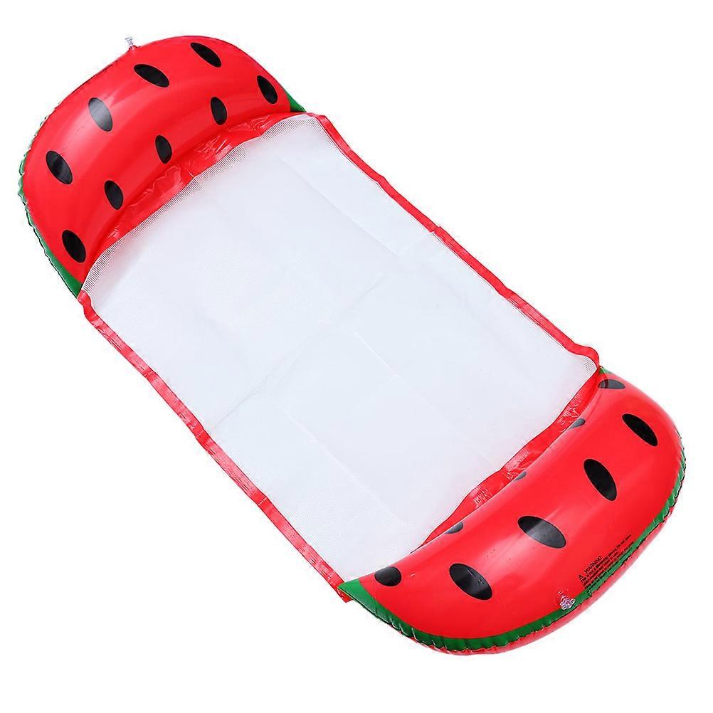 Swimming Floating Bed Fruit Float Bed with Inflatable Backrest 4Pcs Set