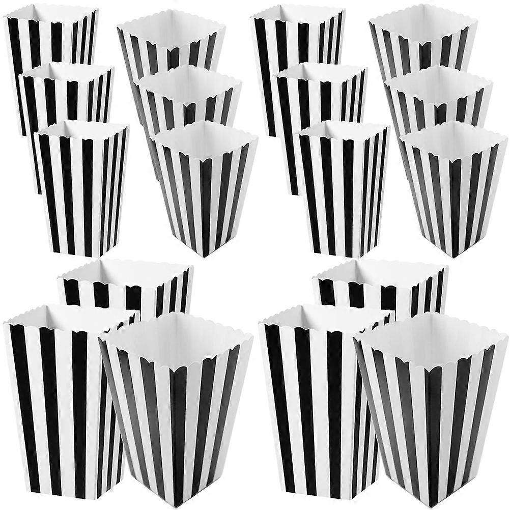 Popcorn Box Striped Paper Popcorn Boxes for Storage 36Pcs Party Containers