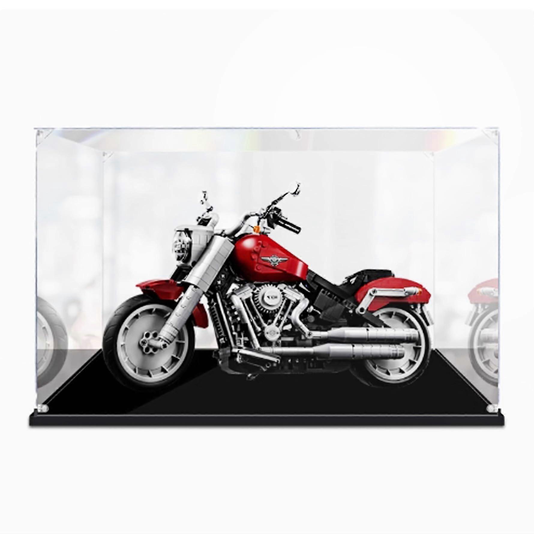 Acrylic Display Case for  10269 Motorcycles, Clear Stackable Dustproof Box with 360° View