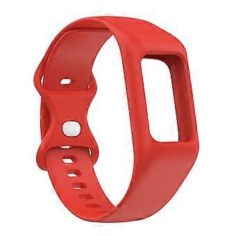 Watch Band for Fitbit charge 6/5/4/3 Solid color silicone strap (red)