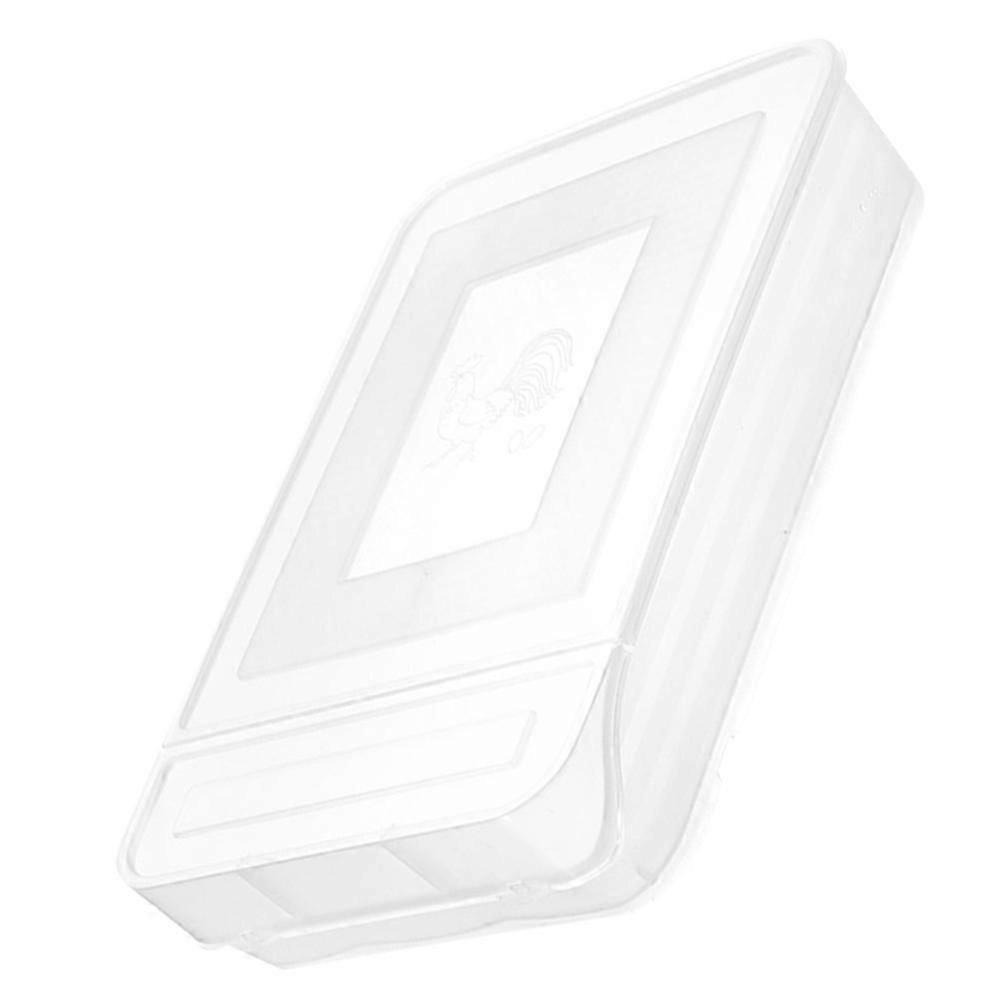 White Plastic Egg Holder for Kitchen Storage Durable Stackable with Creative Roll Design Large Capacity