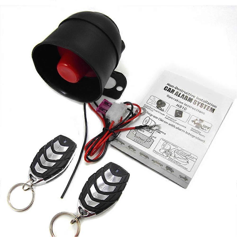 Car Security Alarm System Remote Control Vibration Sensor Anti-Theft Device