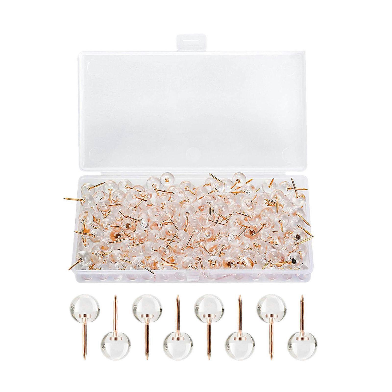 Transparent Multi-Function Push Pin for Daily Use with 250Pcs Thumb Tacks