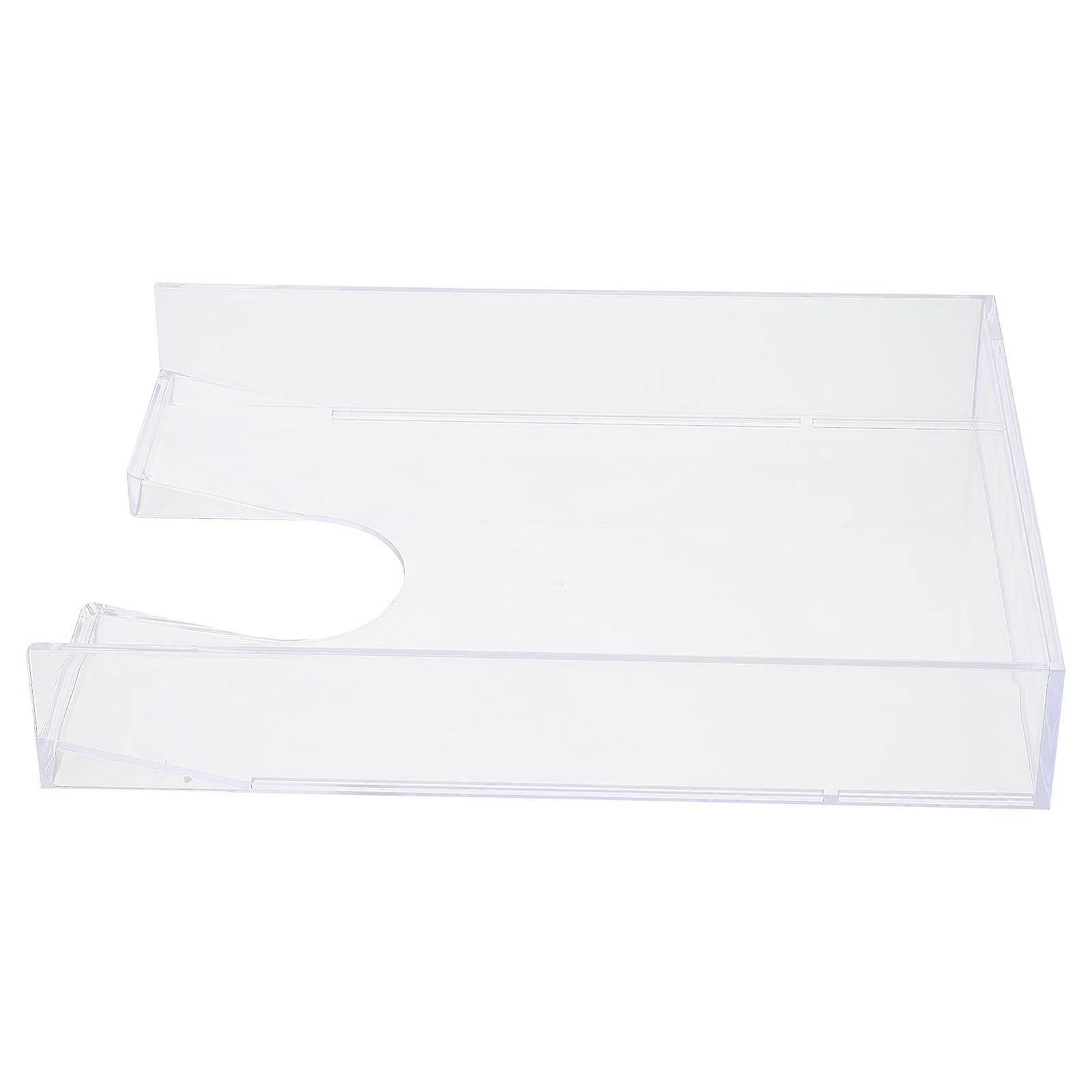 File Storage Box Plastic Document Case for Office Transparent Organizer