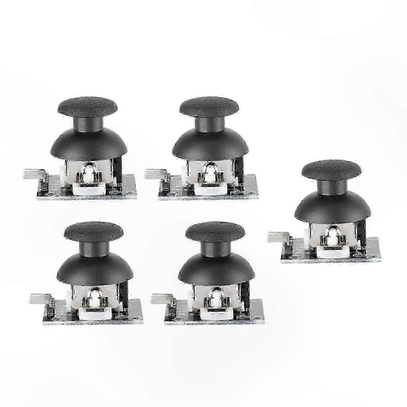 5PCS Dual Axis Joystick Module compatible with Game Controller, Arduino-Compatible Control Lever Sensor