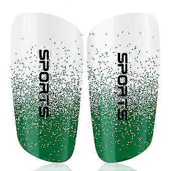 1 Pair Football Shin Pads Practical Soccer Shin Guards Football Shin Pads Small Shin Pads Suitable for Adult Youth Kid Green and white