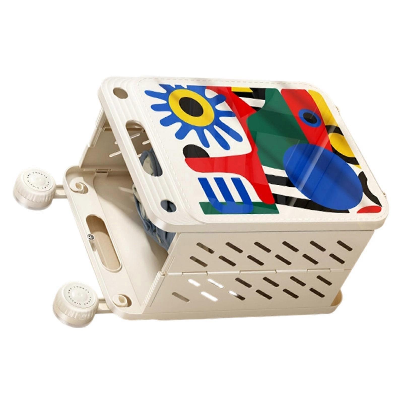 Wall Mounted Folding Laundry Basket Extra Big Space Efficient Solution For Small Apartments Multicolor