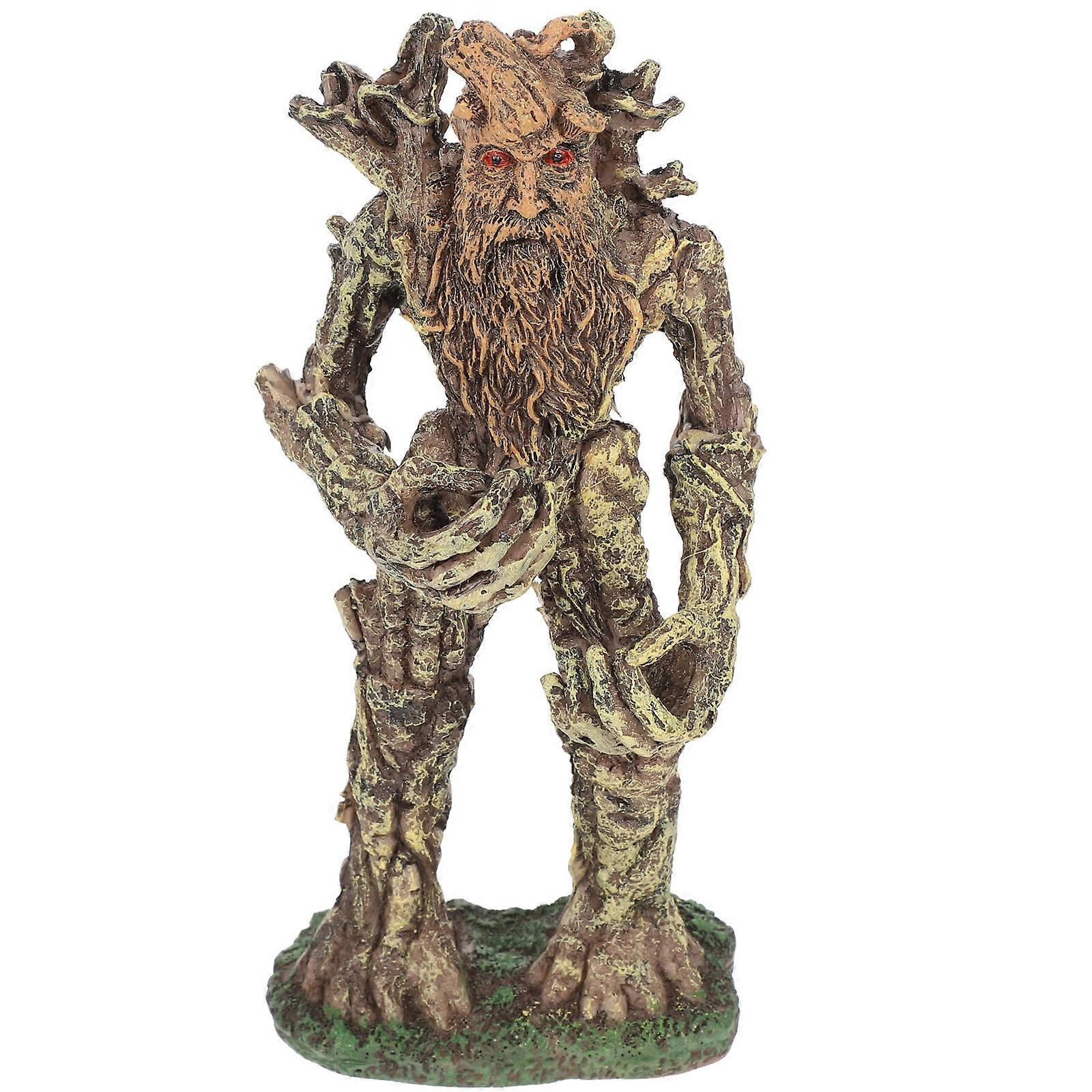 Fisketank Tremann Pynt Simulering Tremann Modell Ornament Figur