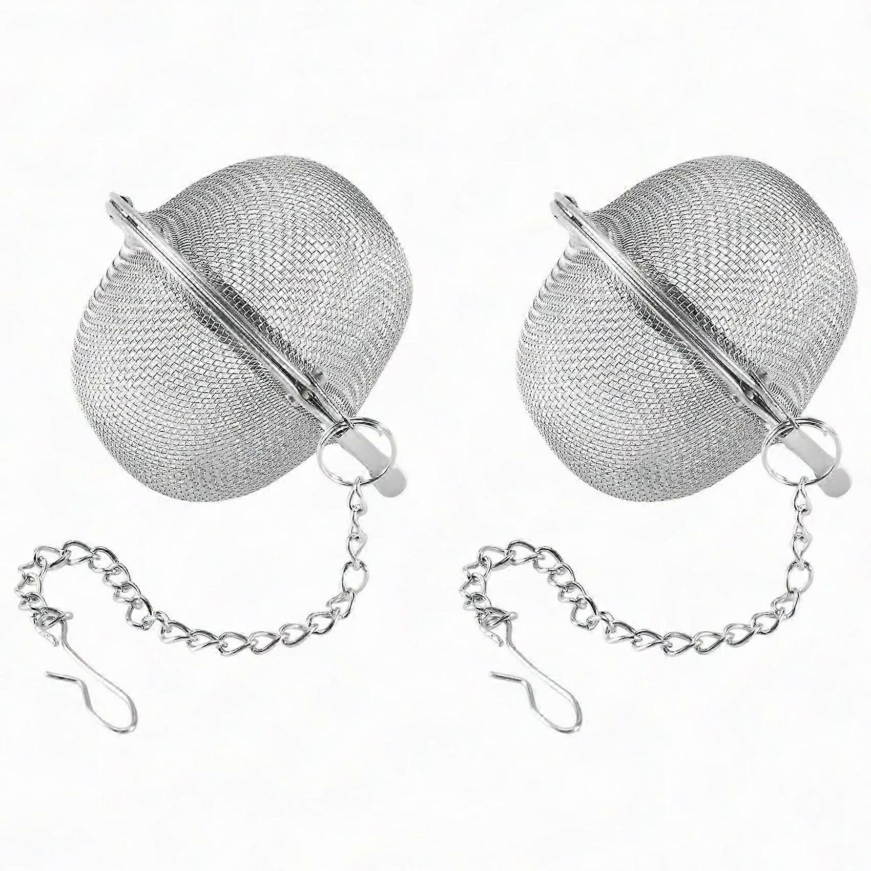 2PCS Practical Tea Ball, Tea Spices Infuser Filter
