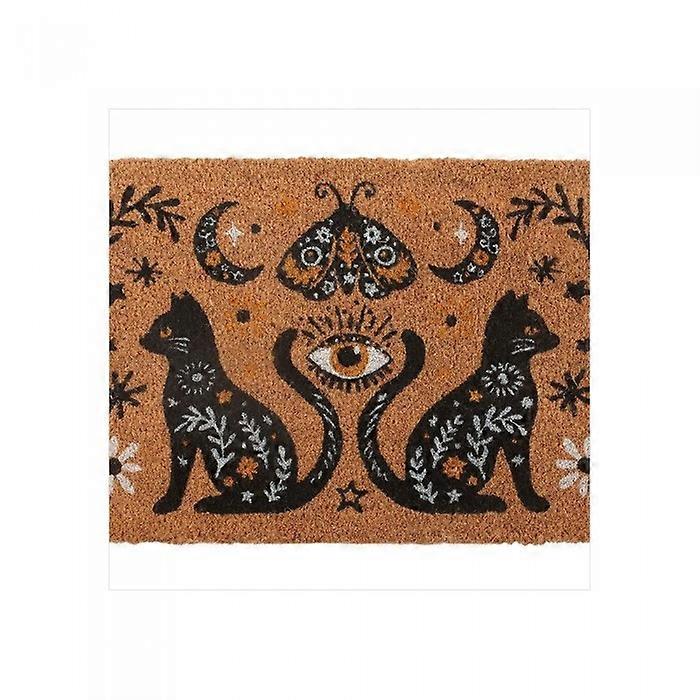 Something Different Frightful Folk Cat Door Mat