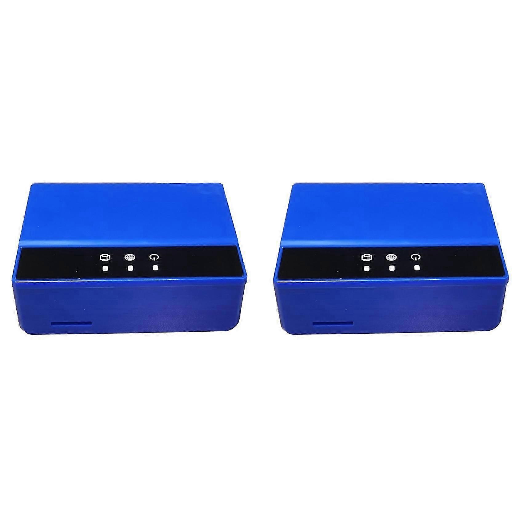 2X WiFi Ethernet Bluetooth Print Server, Transform Your USB Printer Into A Wireless Printer. EU PLUG