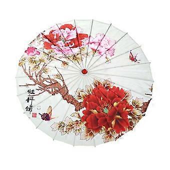 2022 Silk Cloth Japanese Classical Umbrella Art Oil Paper Painted Chinese Traditional Umbrella Cosplay Photo Prop Dance Umbrella