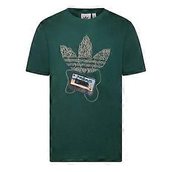 Adidas Herren Trefoil Cassette Tape Baumwoll-T-Shirt